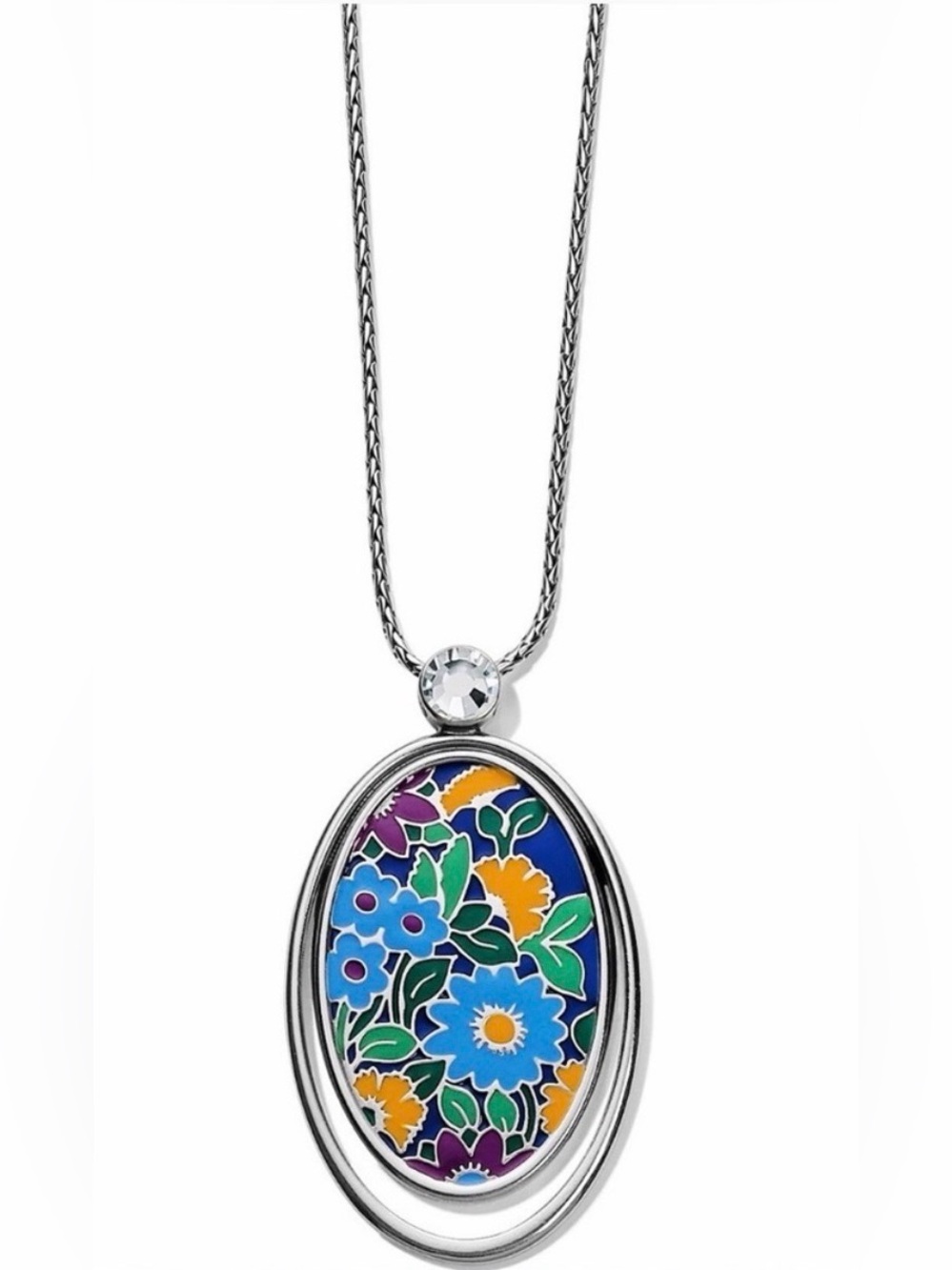 🩵🌸 RARE BRIGHTON VINTAGE ‘Botanical Garden’ collection NECKLACE! MINT CONDITION